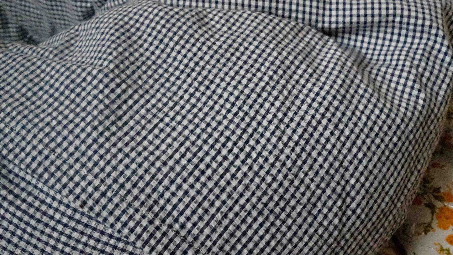 the big organic nursing pillow → ink gingham