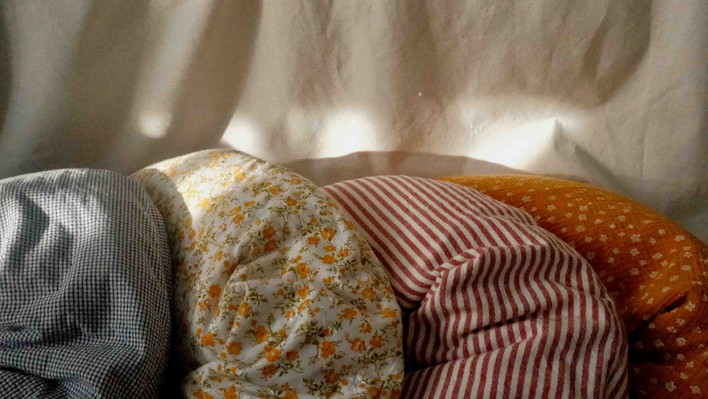 the big organic nursing pillow → marigold gauze